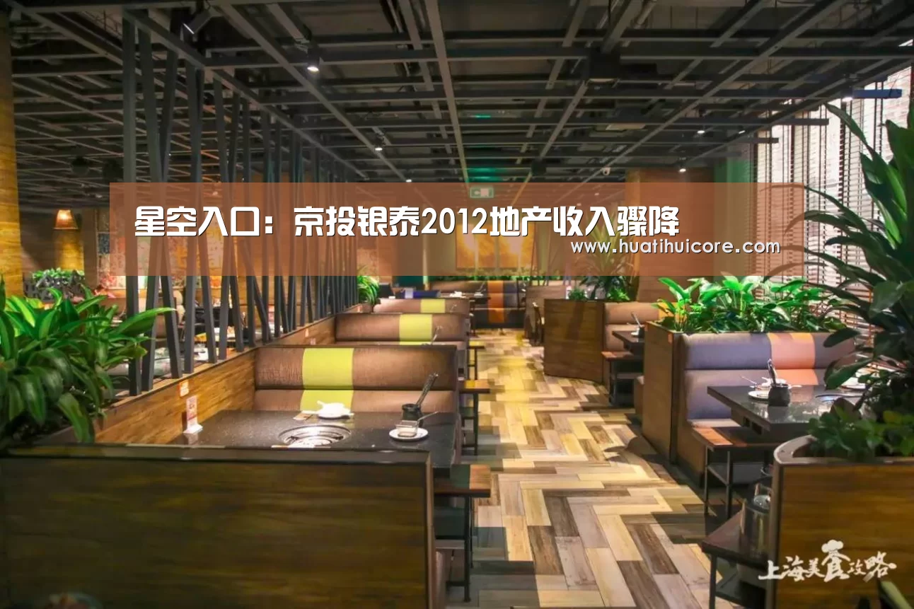 星空入口:京投银泰2012地产收入骤降